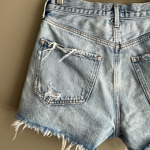 AGOLDE Jaden Distressed Jean Shorts in Surreal size 26 - Picture 14 of 15